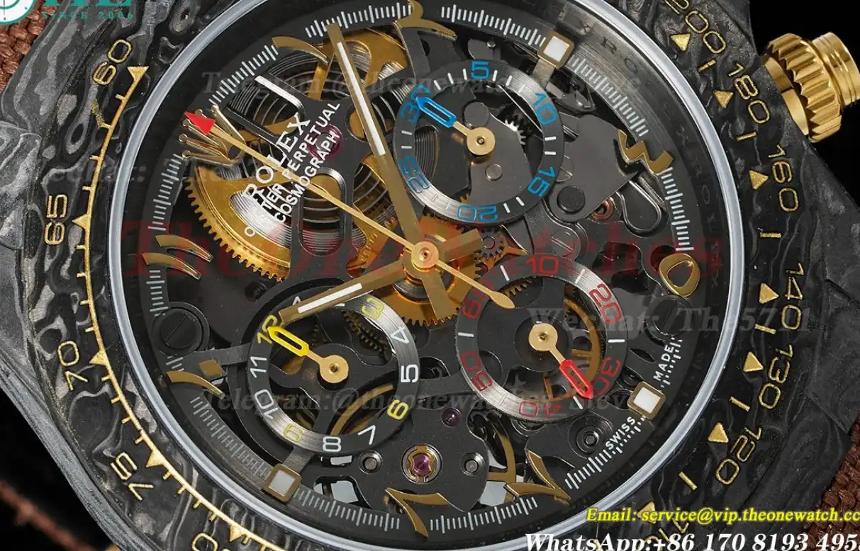 Daytona Diw 40mm RG Carbon NY Skeleton Dial DIWF SA4130