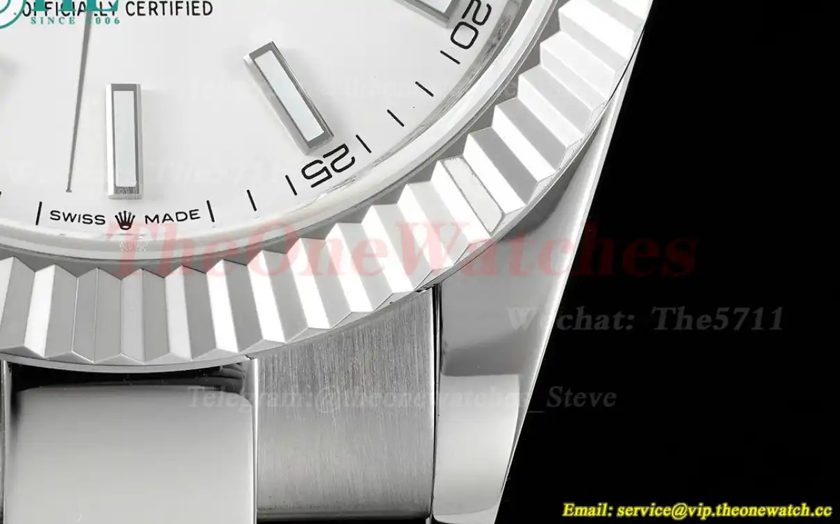 Datejust 126334 41mm Oyster 904L White SS SS GMF VR3235