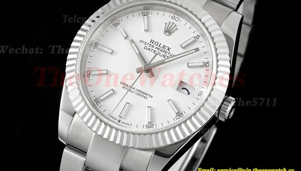 Datejust 126334 41mm Oyster 904L White SS SS GMF VR3235