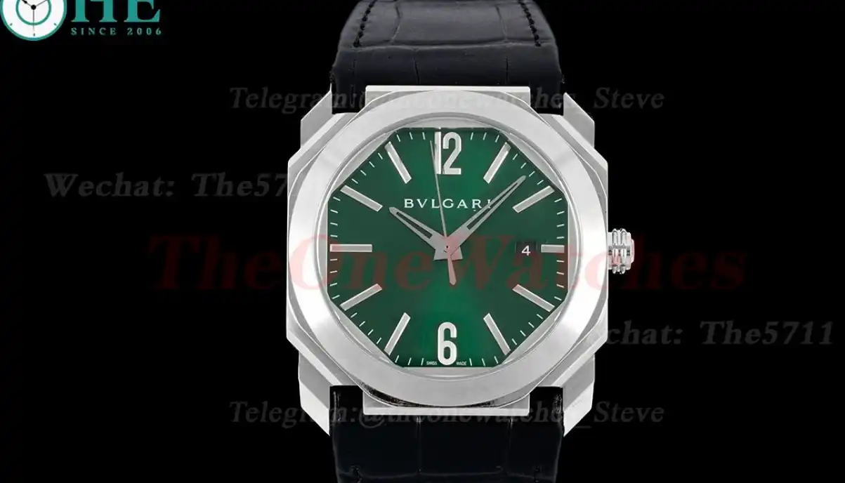 OCTO Solotempo 41mm SS LE Green dial On Black Strap BVF V3 A191