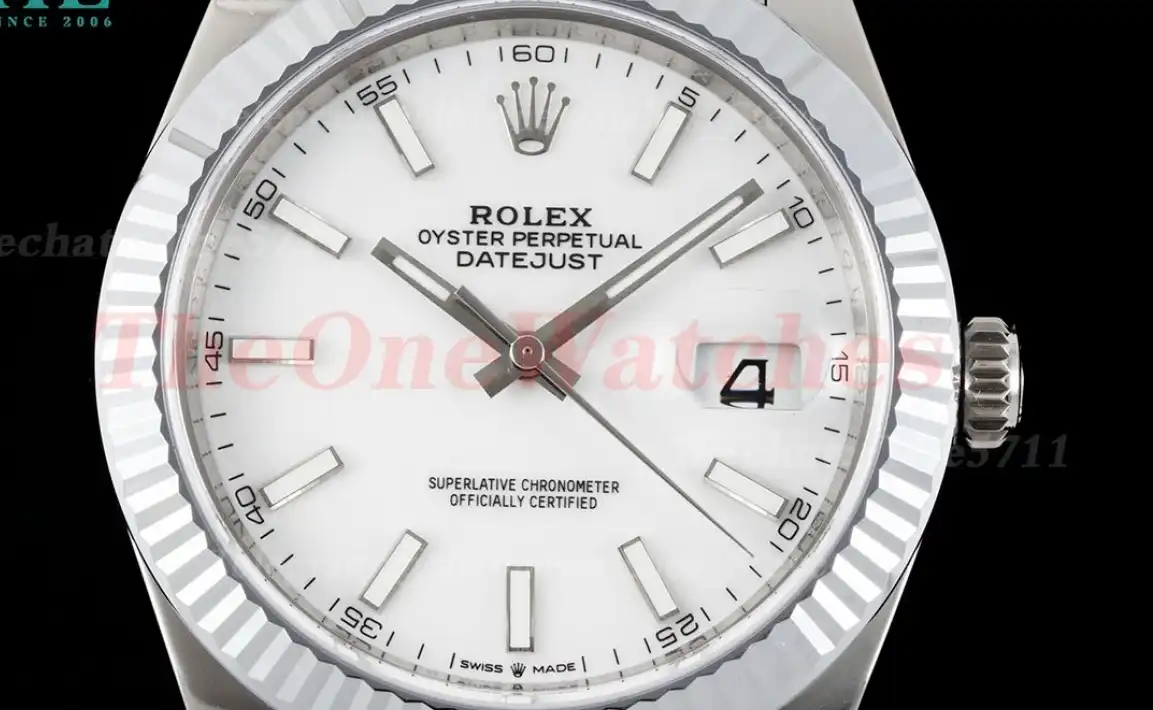 Datejust 126334 41mm Oyster 904L SS SS White Stk VSF VS3235