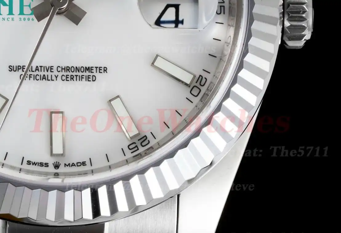 Datejust 126334 41mm Oyster 904L SS SS White Stk VSF VS3235