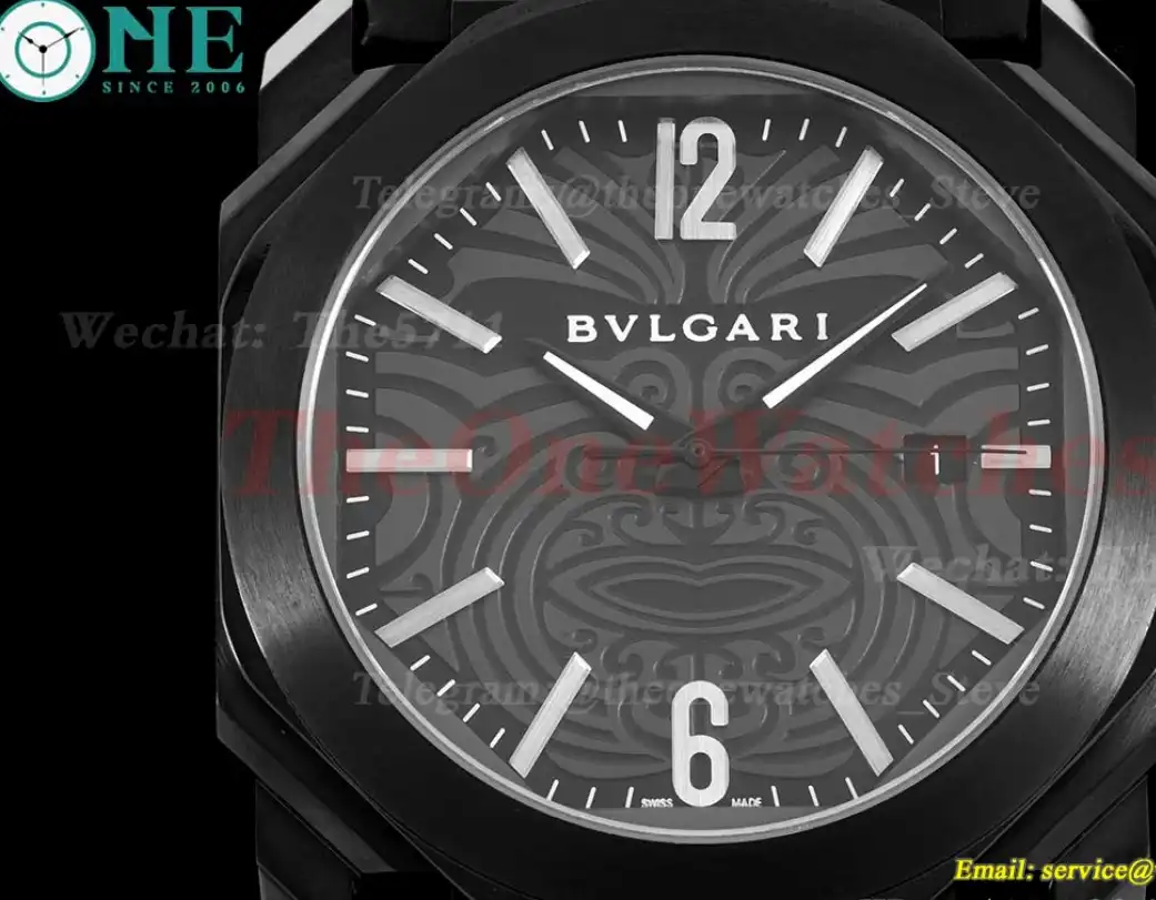 OCTO Solotempo 41mm DLC LE Black Textured dial BVF V3 A191