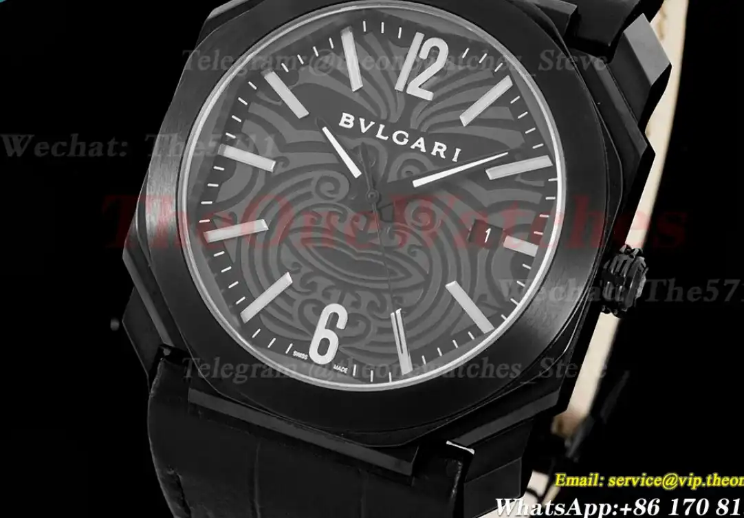 OCTO Solotempo 41mm DLC LE Black Textured dial BVF V3 A191