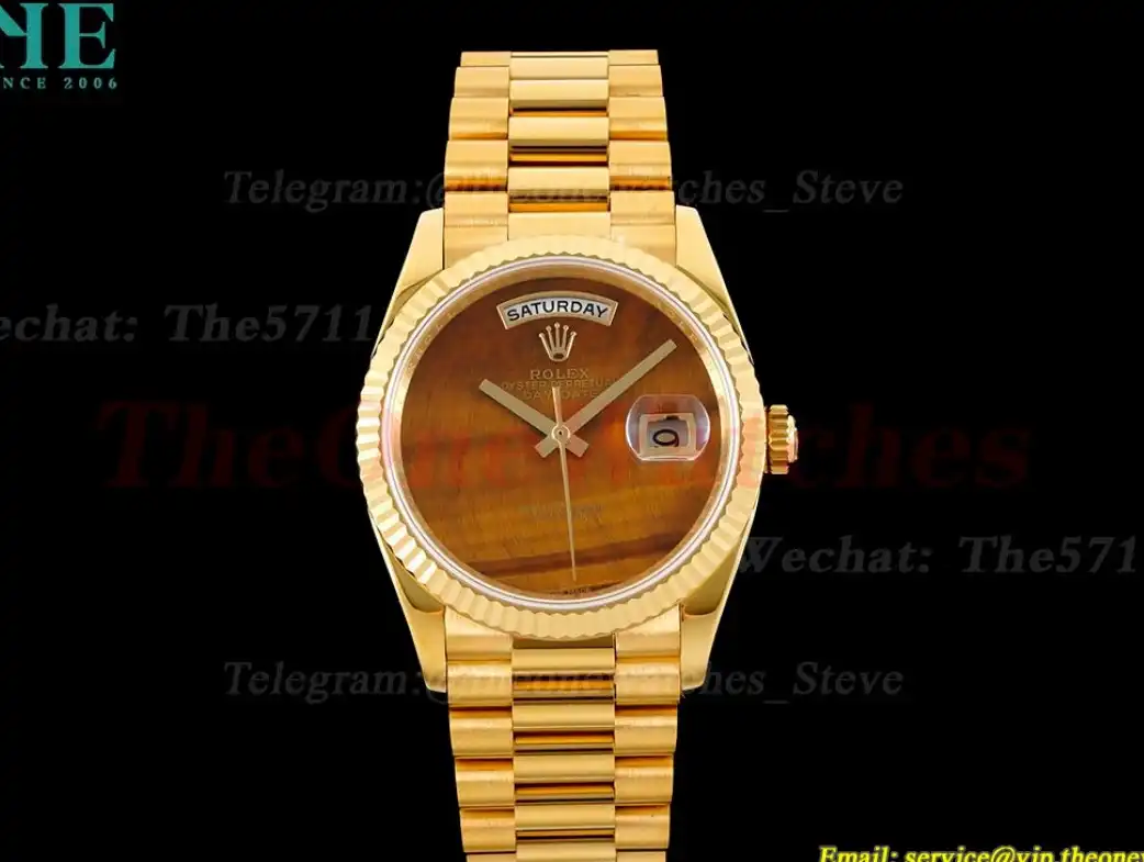 DayDate 36mm YG YG Pres Tiger’s Eye Dial RAF A2836