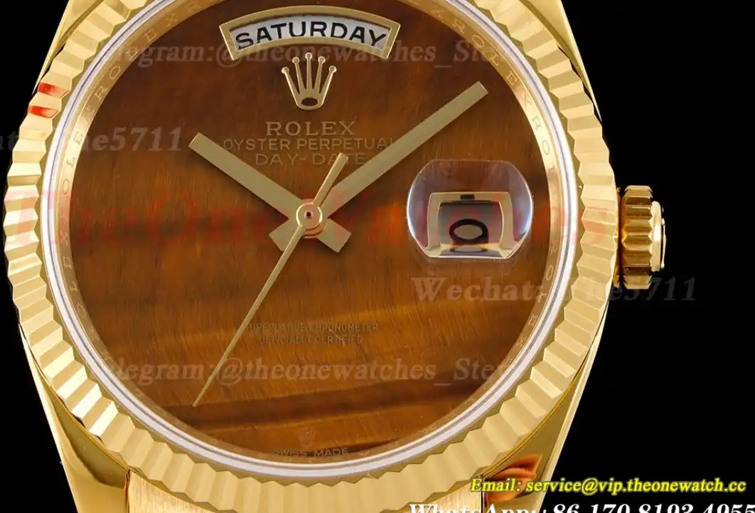 DayDate 36mm YG YG Pres Tiger’s Eye Dial RAF A2836