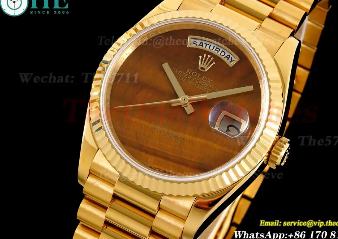 DayDate 36mm YG YG Pres Tiger’s Eye Dial RAF A2836