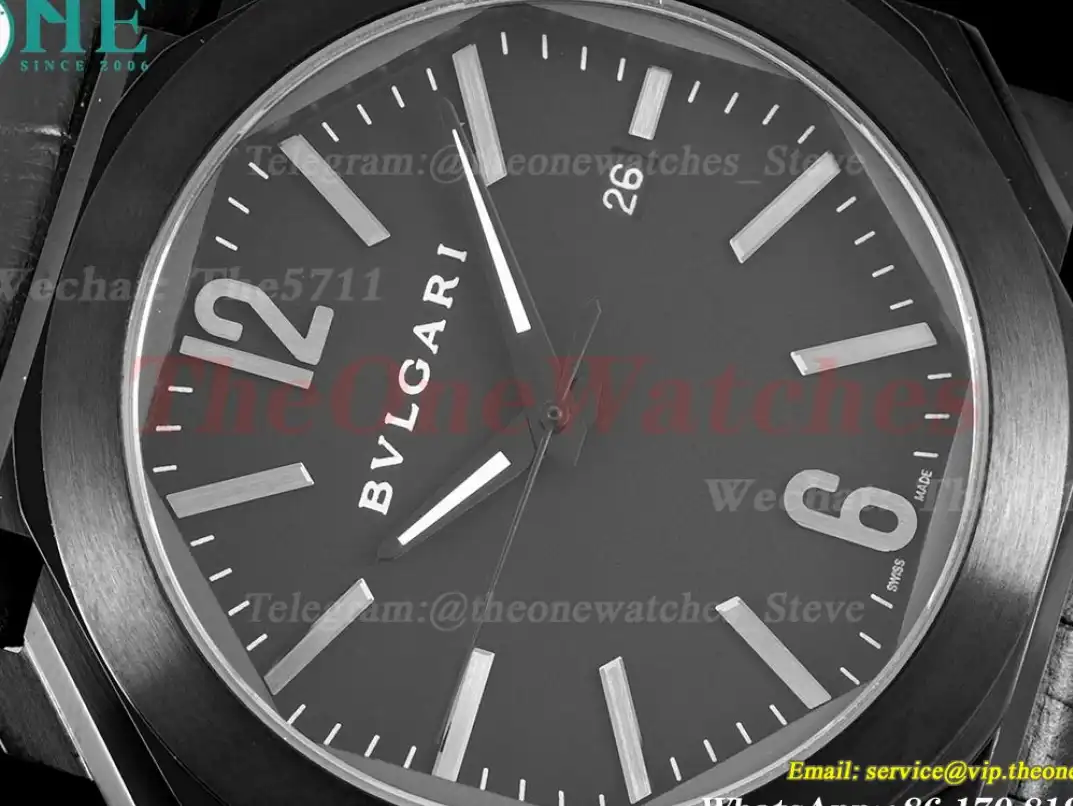 OCTO Solotempo 41mm DLC LE Black dial On Black Strap BVF V3 A191