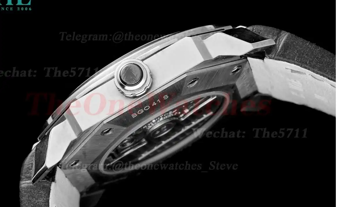 OCTO Solotempo 41mm SS LE White dial On Black Strap BVF V3 A191