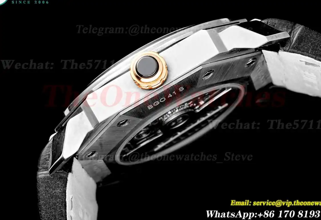 OCTO Solotempo 41mm SS LE White dial On Black Strap BVF V3 A191