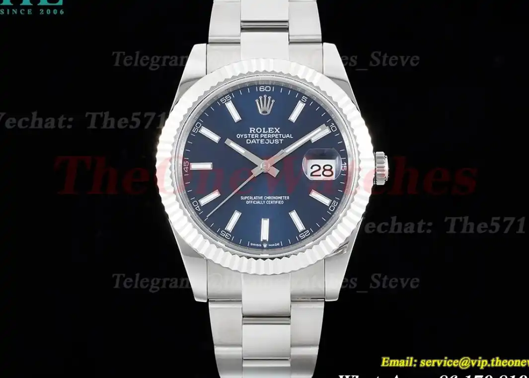 Datejust 126334 41mm Oyster 904L Blue SS SS GMF VR3235