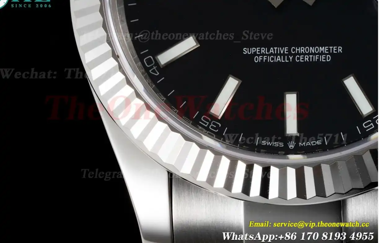 Datejust 126334 41mm Oyster Flt 904L SS SS Black Stk VSF VS3235