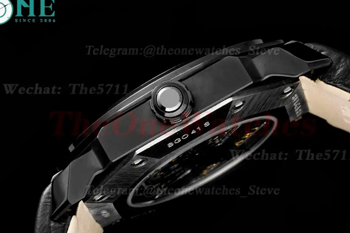 OCTO Solotempo 41mm DLC LE Black dial On Black Strap BVF V3 A191