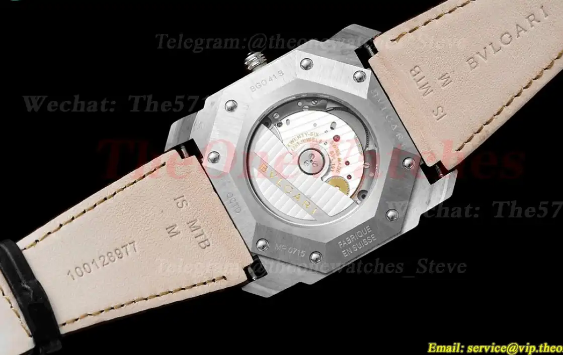 OCTO Solotempo 41mm SS LE White dial On Brown Strap BVF V3 A191