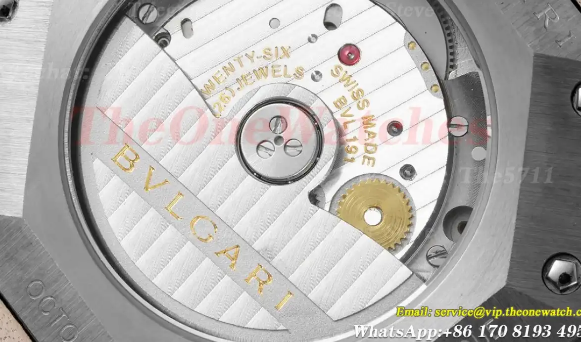 OCTO Solotempo 41mm SS LE White dial On Brown Strap BVF V3 A191