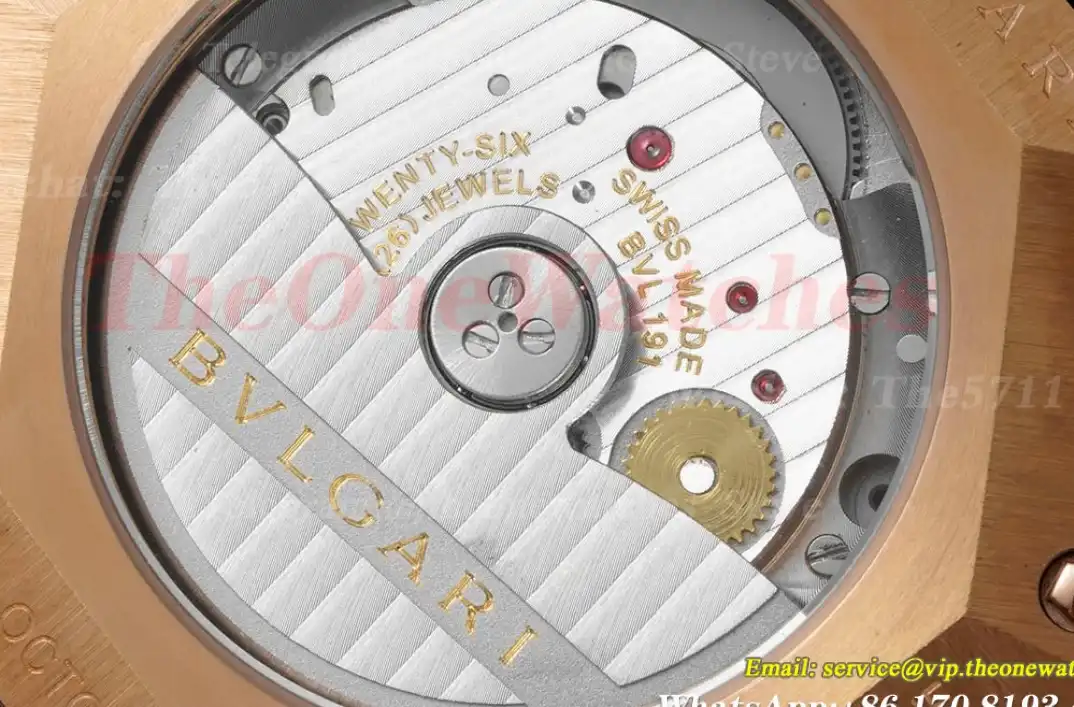 OCTO Solotempo 41mm RG LE White dial On Brown Strap BVF V3 A191