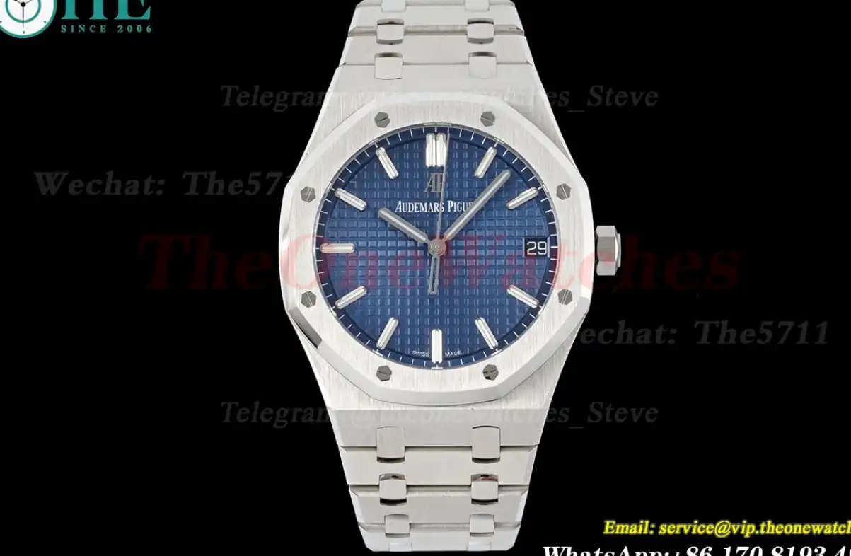 Royal Oak 41mm 15500 SS SS Blue Stk ZF V3 A4302 Super Clone