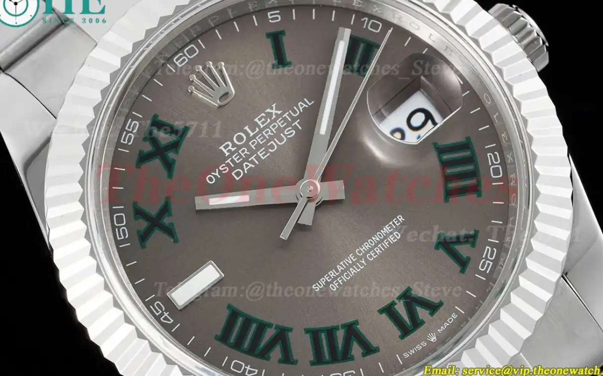 Datejust 126334 41mm Oyster 904L Grey Rmn SS SS GMF VR3235