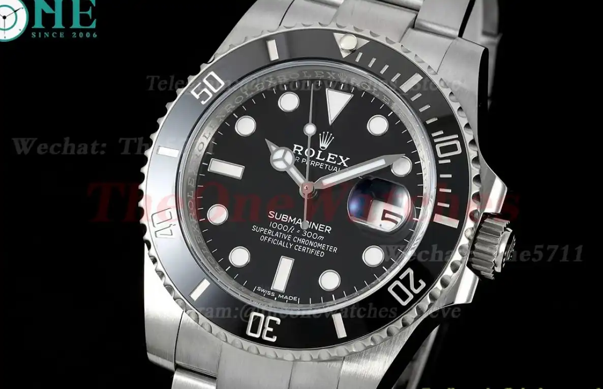 Submariner 116610LN 904L SS SS Black Clean VS3135