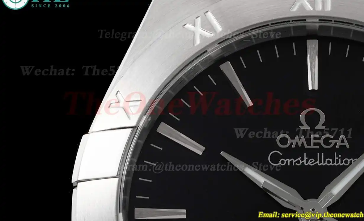 Constellation 39mm SS SS Black Dial ASWF A8800