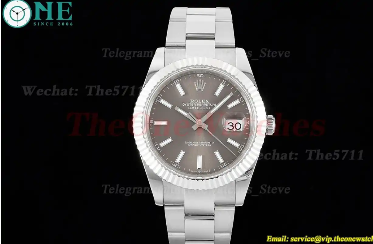 Datejust 126334 41mm Oyster 904L Grey SS SS GMF VR3235