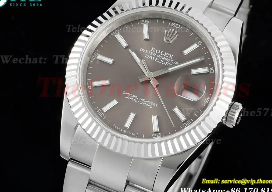 Datejust 126334 41mm Oyster 904L Grey SS SS GMF VR3235