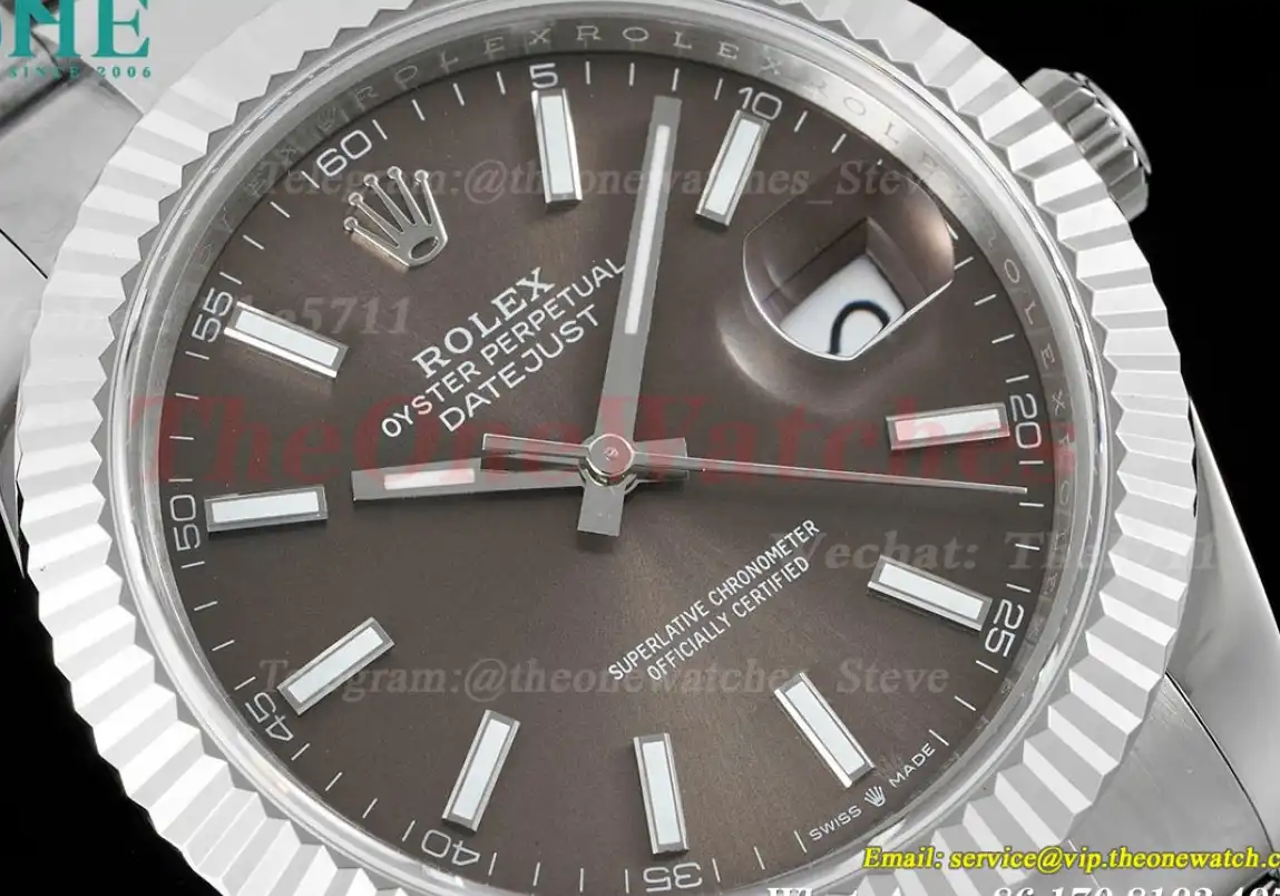 Datejust 126334 41mm Oyster 904L Grey SS SS GMF VR3235