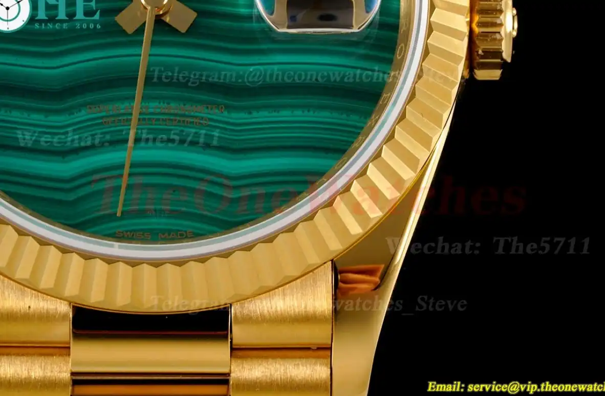 DayDate 36mm YG YG Pres Green Malachite Dial RAF A2836