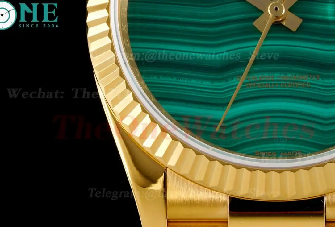 DayDate 36mm YG YG Pres Green Malachite Dial RAF A2836