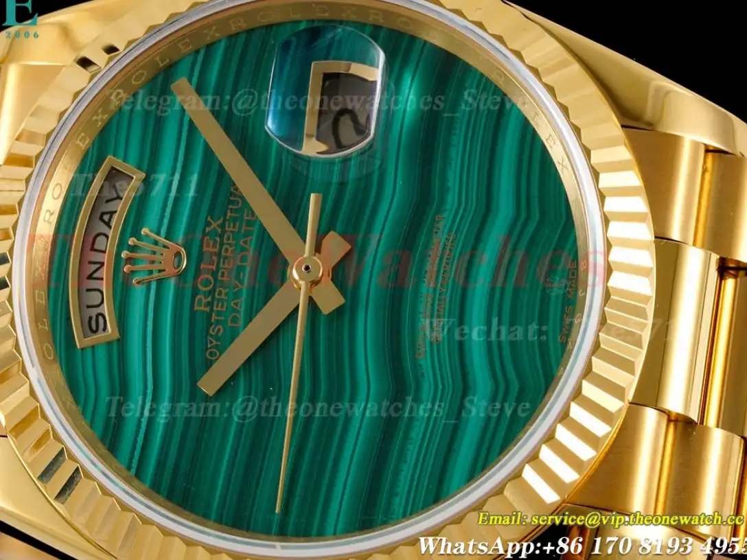 DayDate 36mm YG YG Pres Green Malachite Dial RAF A2836