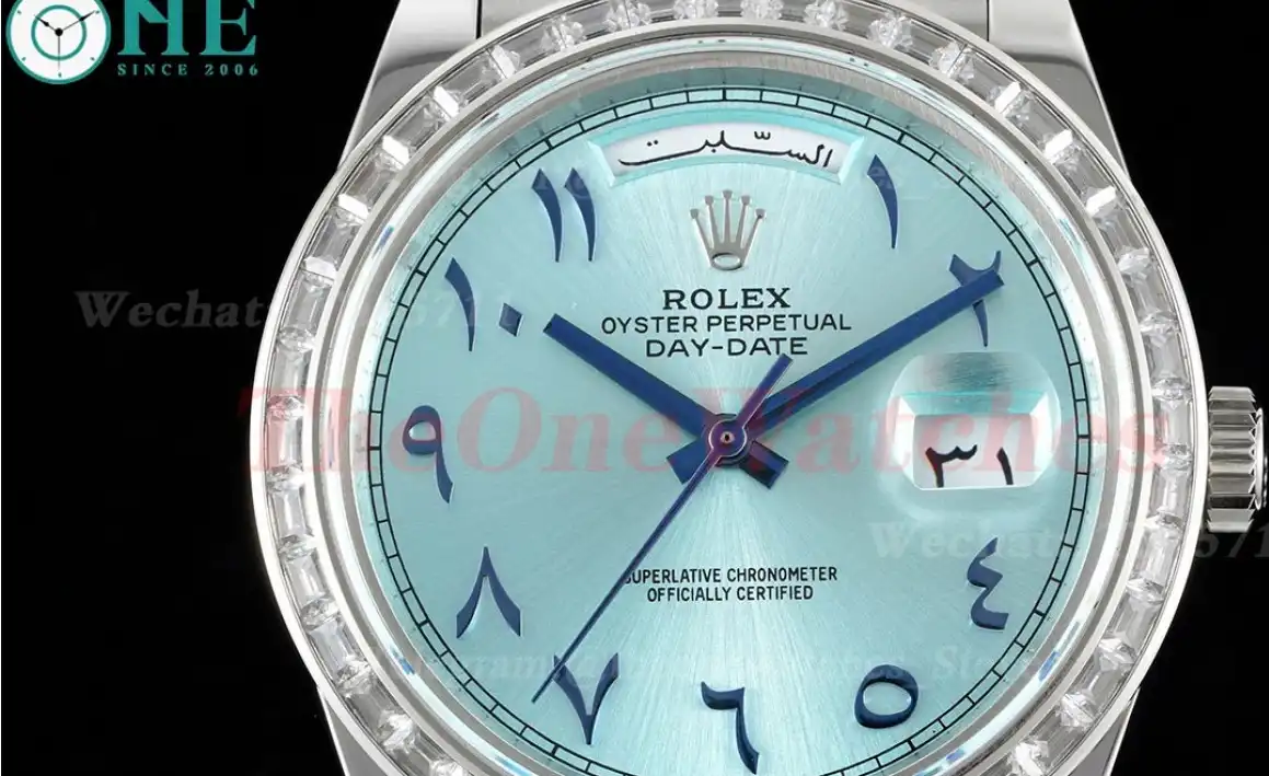 DayDate 228396 40mm SS SS Ice Blue Ara GMF A2836