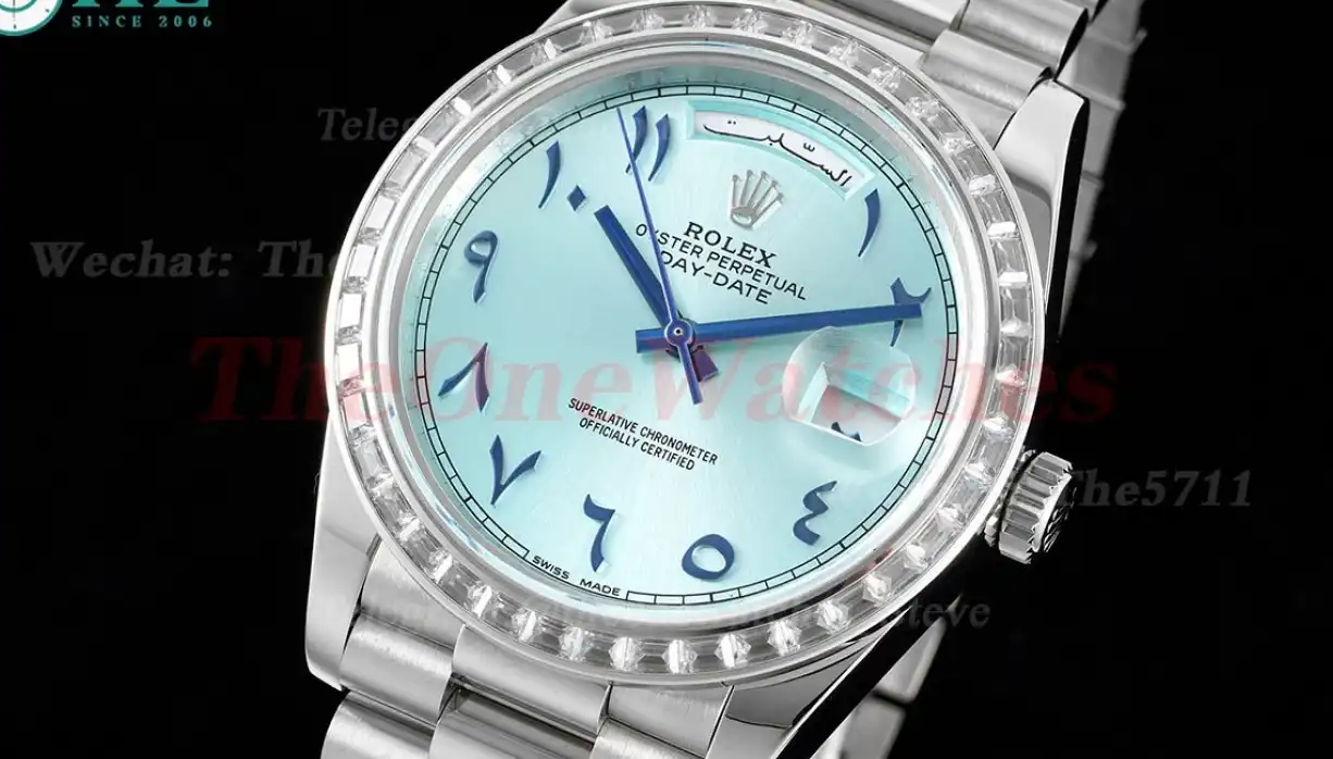 DayDate 228396 40mm SS SS Ice Blue Ara GMF A2836