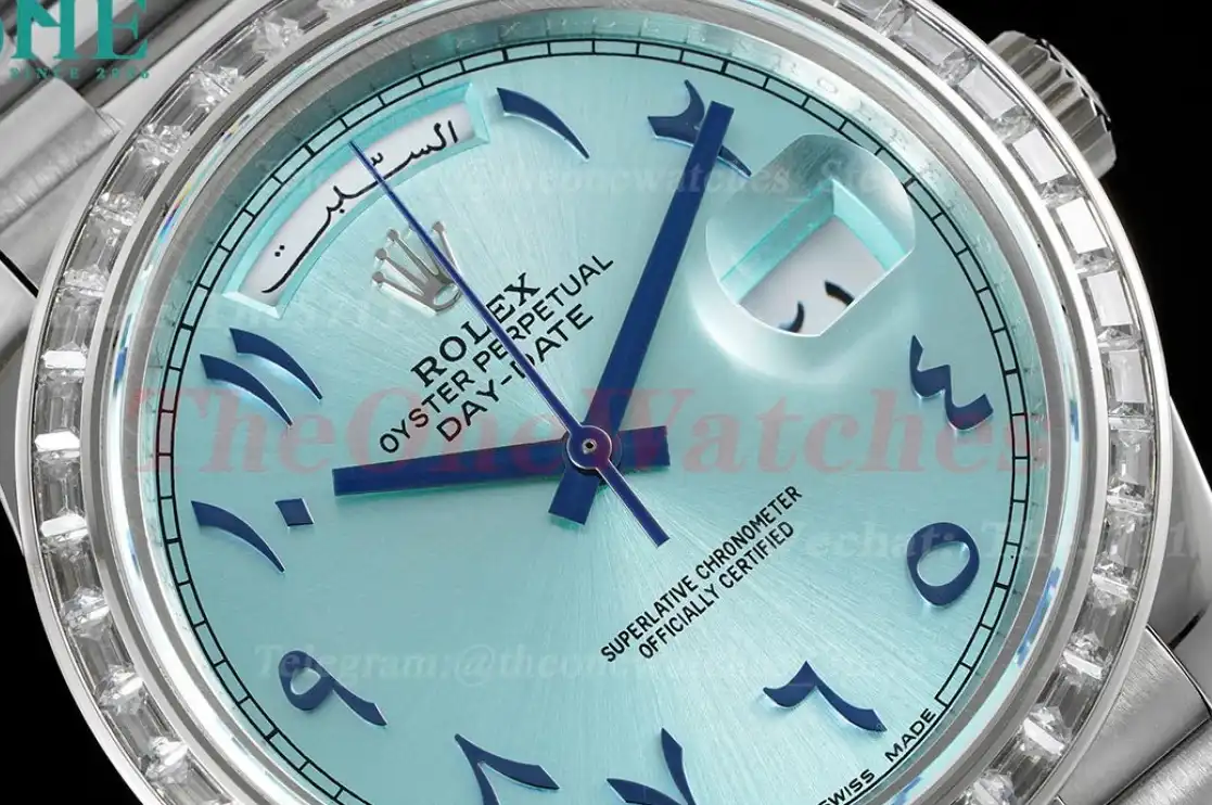 DayDate 228396 40mm SS SS Ice Blue Ara GMF A2836