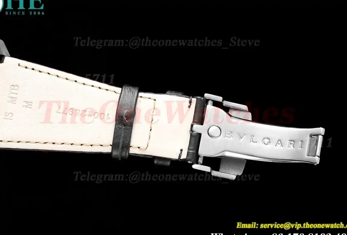 OCTO Solotempo 41mm SS LE White dial On Black Strap BVF V3 A191