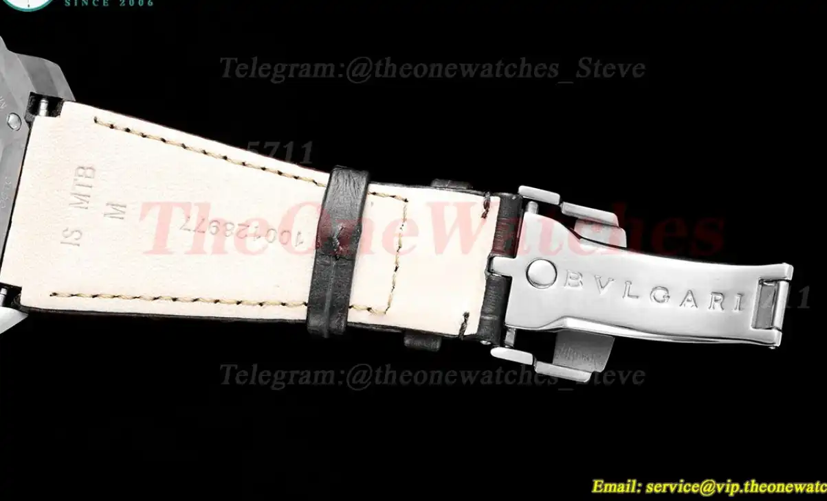 OCTO Solotempo 41mm SS LE White dial On Black Strap BVF V3 A191