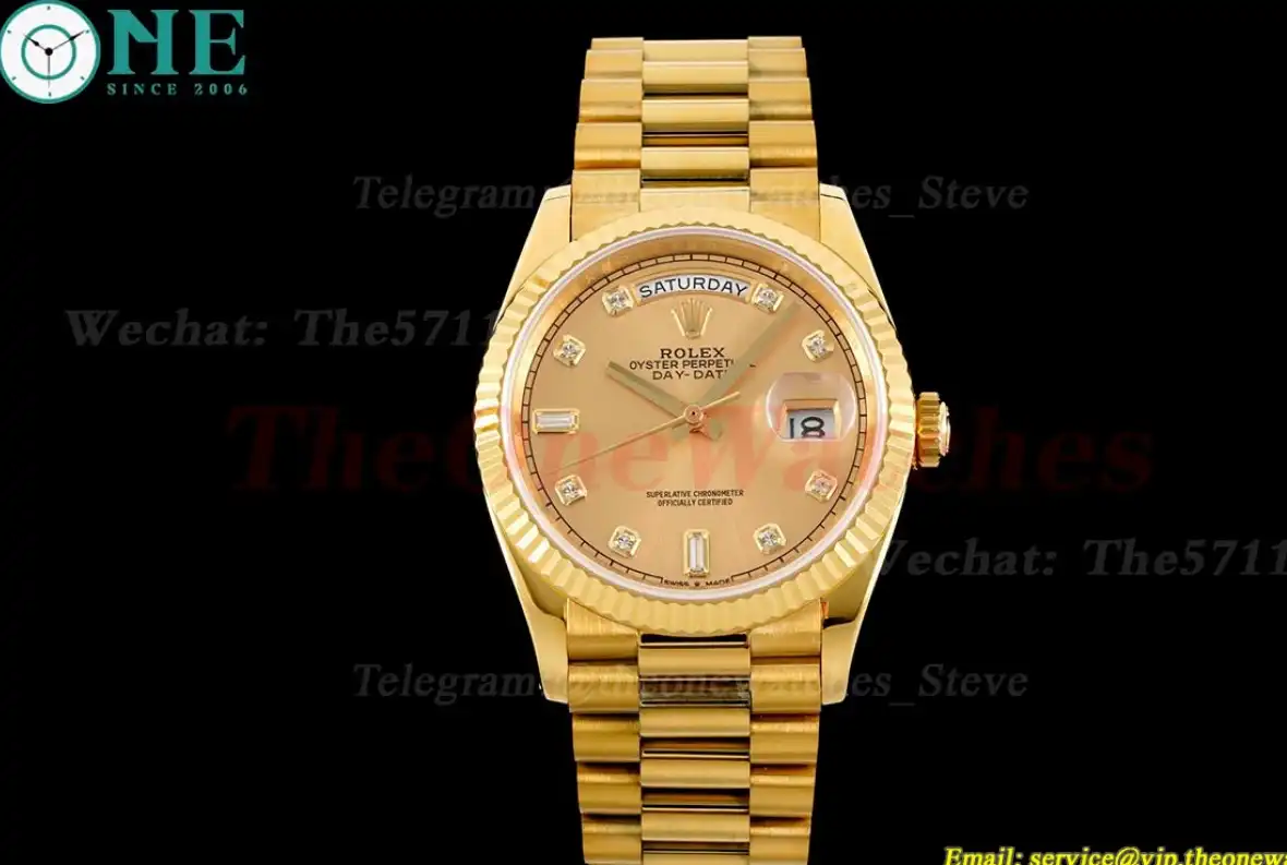 DayDate 36mm YG YG Pres Gold Dia RAF A2836