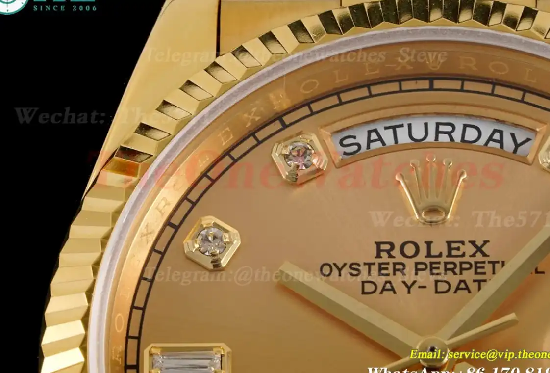 DayDate 36mm YG YG Pres Gold Dia RAF A2836