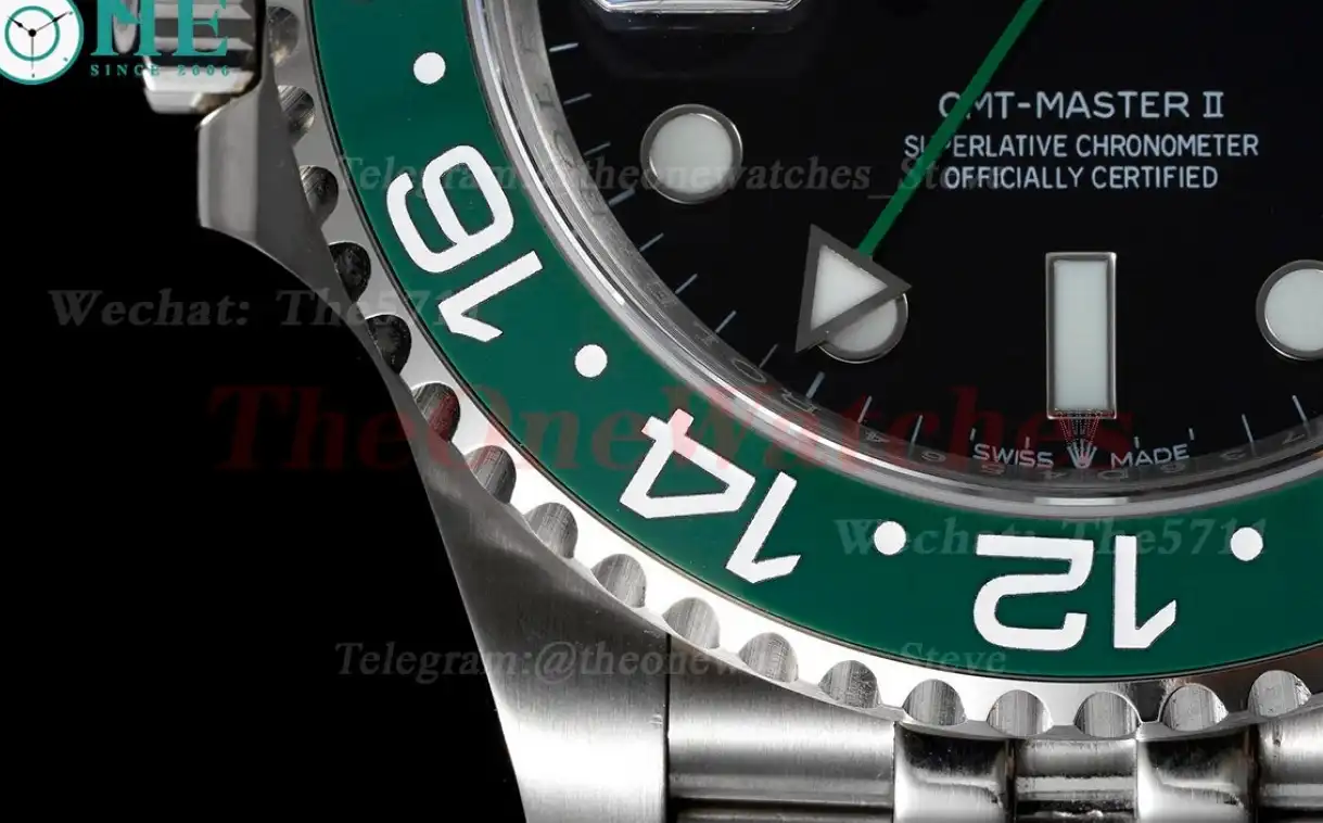 GMT Master II 126720 Sprite 40mm Jub SS SS Black Dial GMF VR3186