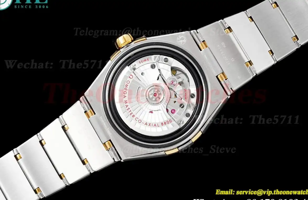 Constellation 39mm SS YG White Stk ASWF A8800