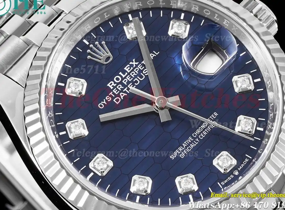 Datejust 126234 36mm Jub SS SS Bule Dia Clean SH3235