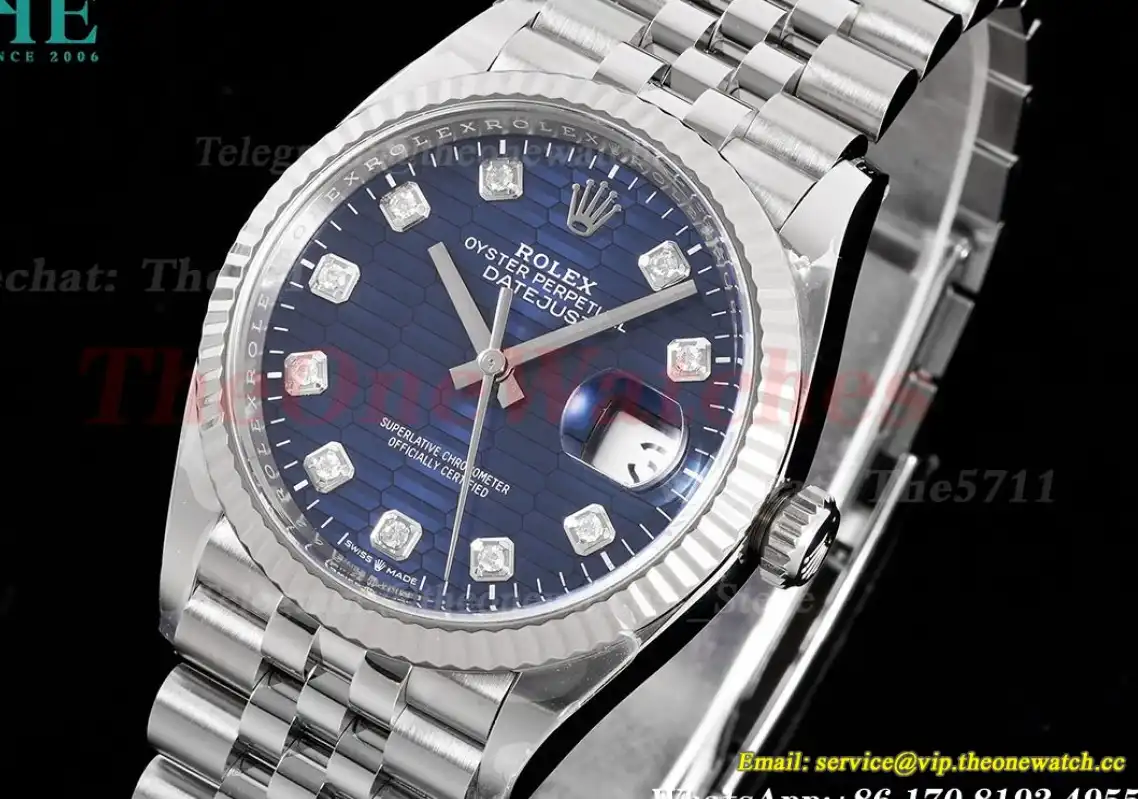 Datejust 126234 36mm Jub SS SS Bule Dia Clean SH3235