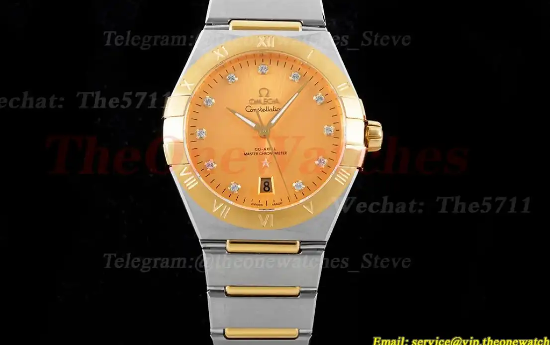 Constellation 39mm SS YG Yellow Dia ASWF A8800