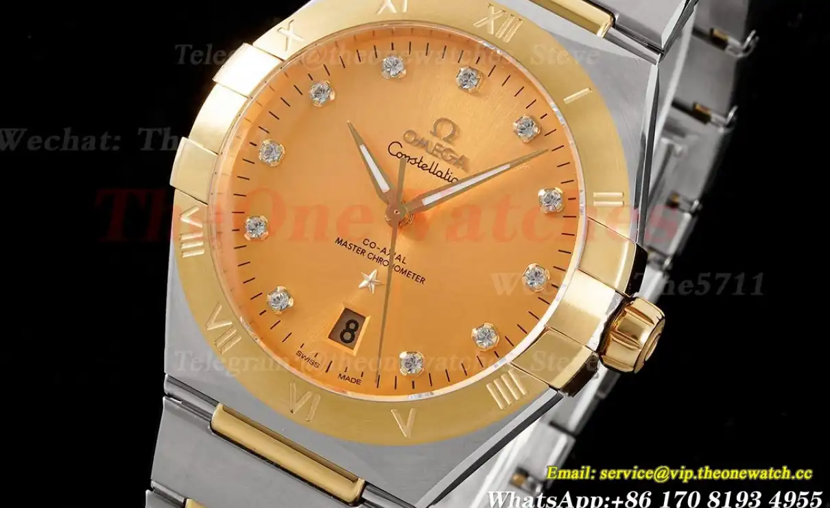 Constellation 39mm SS YG Yellow Dia ASWF A8800