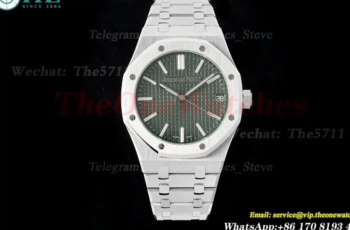 Royal Oak 41mm 15510 SS SS Green Dial SF A4302 Super Clone