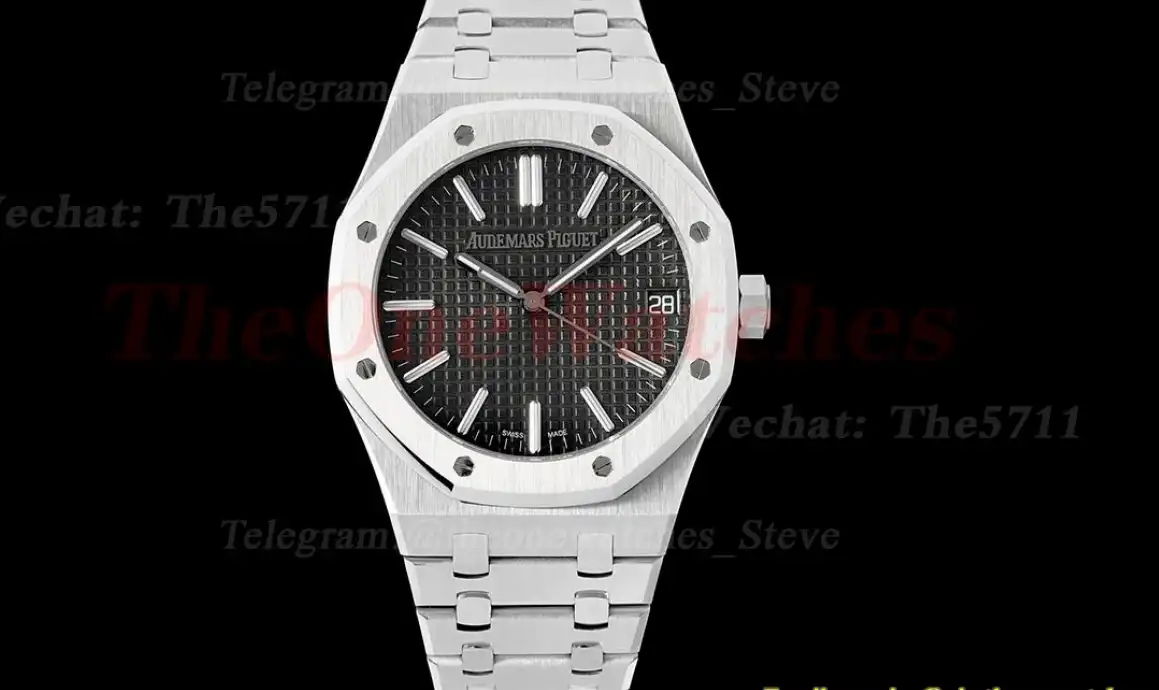 Royal Oak 41mm 15510 SS SS Black Dial SF A4302 Super Clone