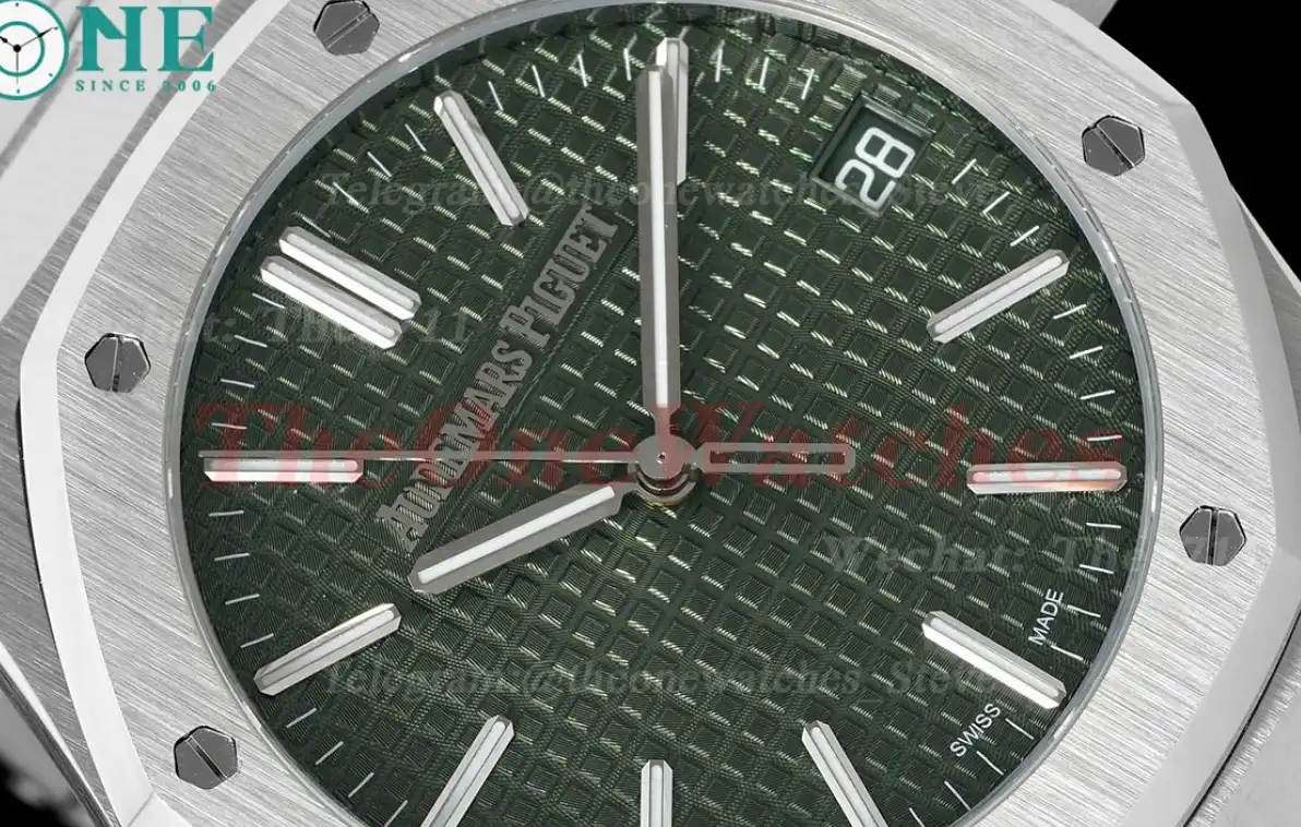 Royal Oak 41mm 15510 SS SS Green Dial SF A4302 Super Clone