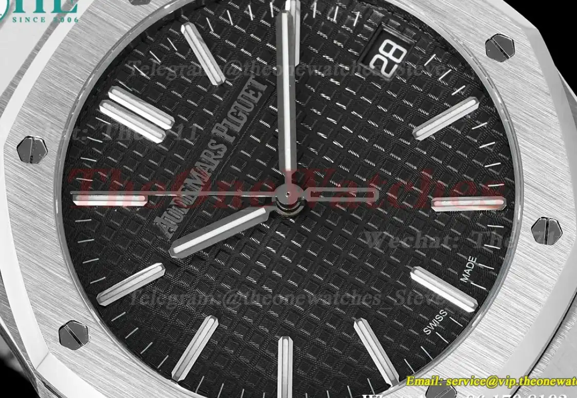 Royal Oak 41mm 15510 SS SS Black Dial SF A4302 Super Clone