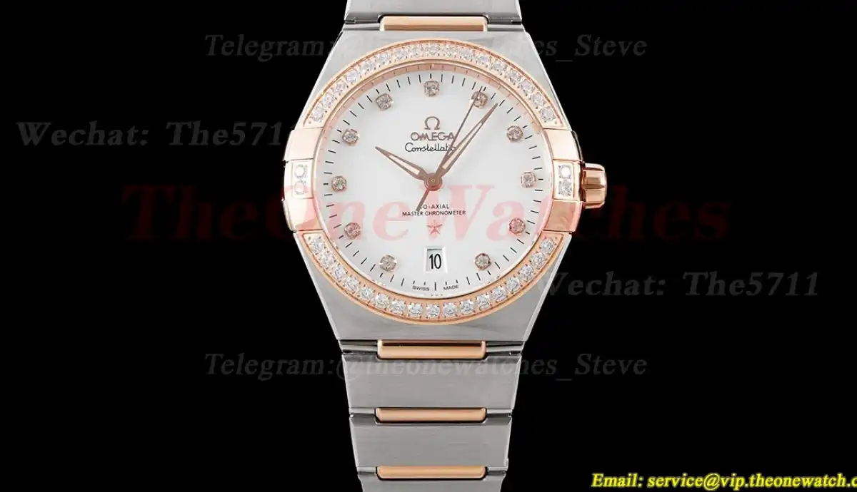 Constellation 39mm SS RG White Dial ASWF A8800