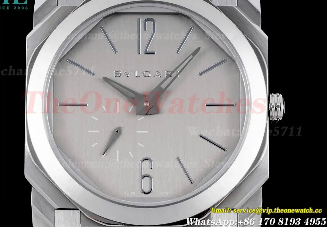 OCTO Finissimo 40mm SS SS Grey dial BVF A138