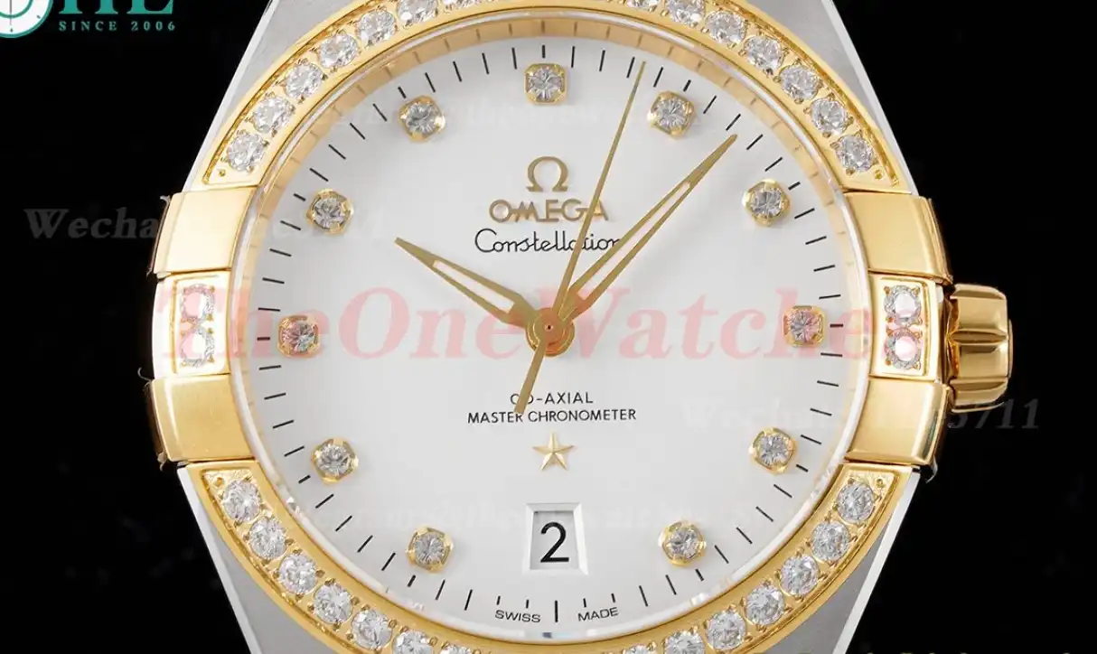 Constellation 39mm SS YG White Dia ASWF A8800